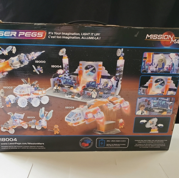 Laser Pegs Building Blocks Playset, Mission Mars C - Picture 2 of 2